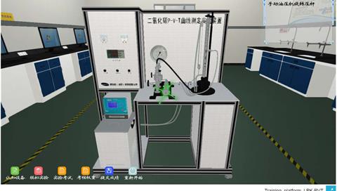 二氧化碳PVT曲線測定虛擬仿真系統(tǒng)